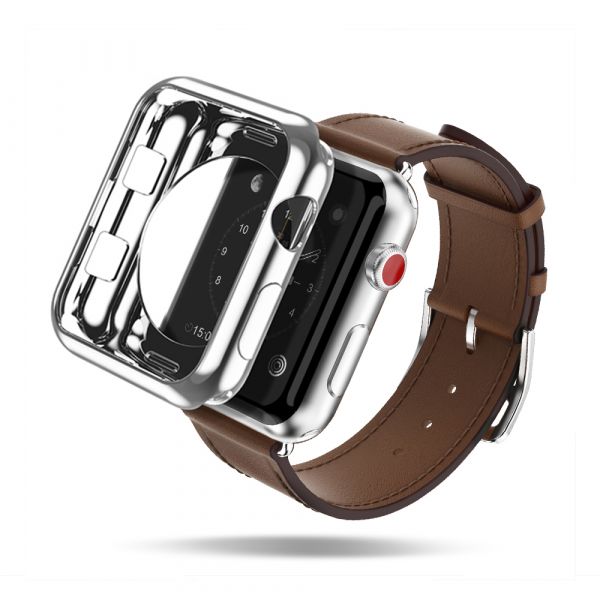 Stříbrný silikonový obal Dux Ducis pro Apple watch 2/3 42mm