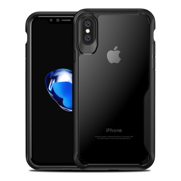 iPaky Leku Clear šedý obal pro Apple iPhone X