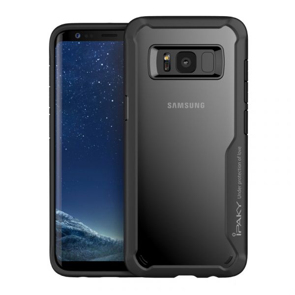 iPaky Leku Clear černý obal pro Samsung Galaxy S8 Plus