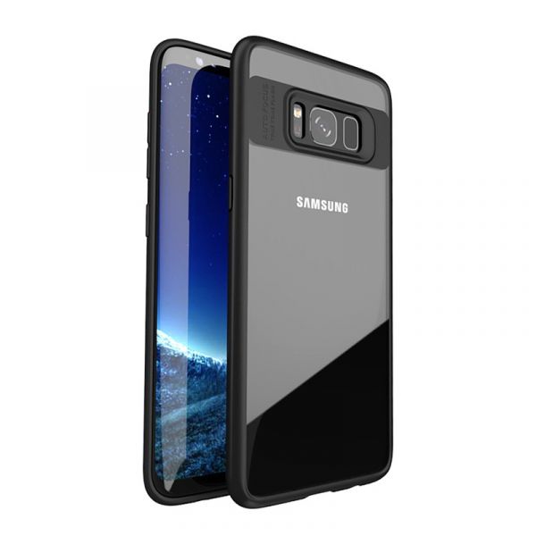 iPaky Super Clear černý obal pro Samsung Galaxy S8