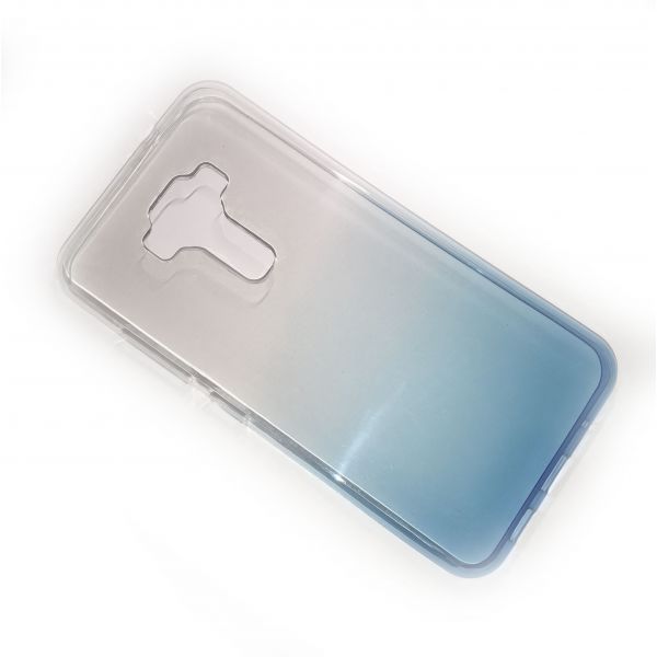 ClearRainbow duhový silikonový obal pro ASUS ZenFone 3 ZE520KL - Modrá